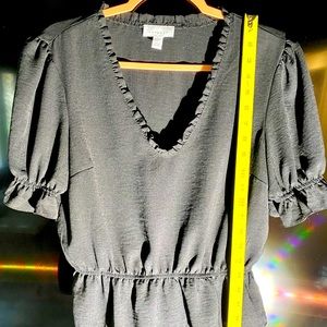 Topshop flattering black blouse!